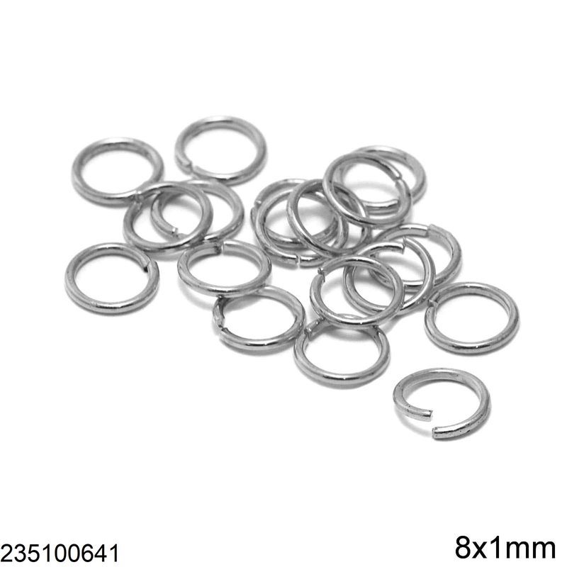 Iron Jump Ring 8x1mm