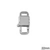 Stainless Steel Square Lobster Claw clasp 22mm