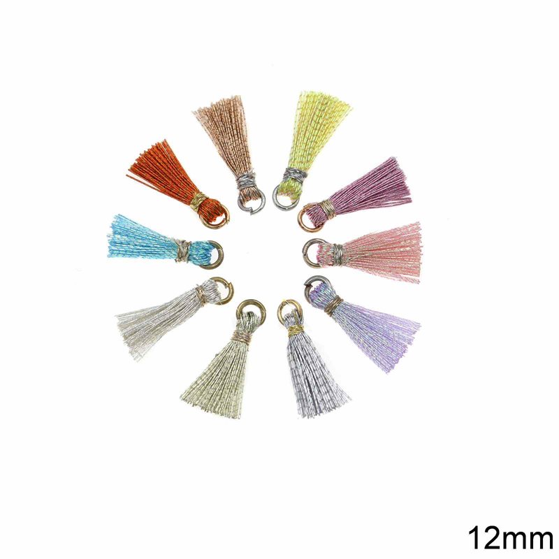 Tassel Iridescent colours 12mm