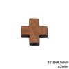 Wooden Cross Bead 17,8x4,5mm