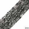 Rutile Faceted Round Beads 2mm