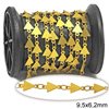 Brass Triangle Link Chain 9,5x6,2mm