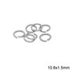 Brass Tiwsted Jump Ring 10.8x1.5mm