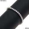 Silver 925 Tennis Bracelet 4mm