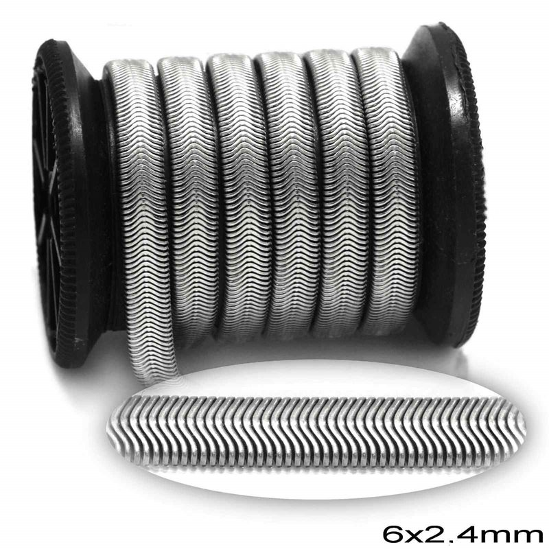 Stainless Steel Flat Snake Chain 6x2.4mm