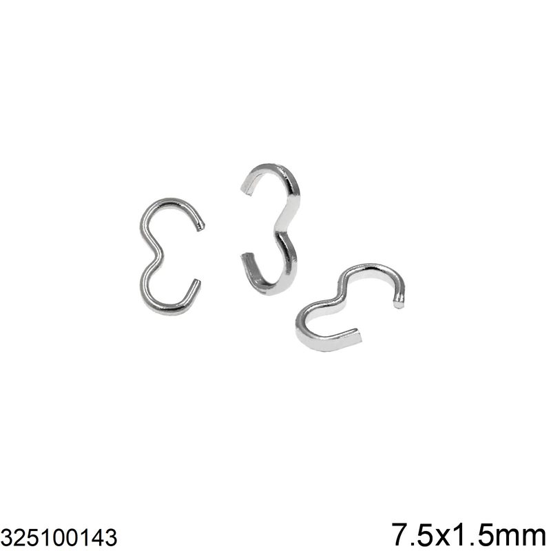 Stainless Steel '8' Hook 7.5x1.5mm