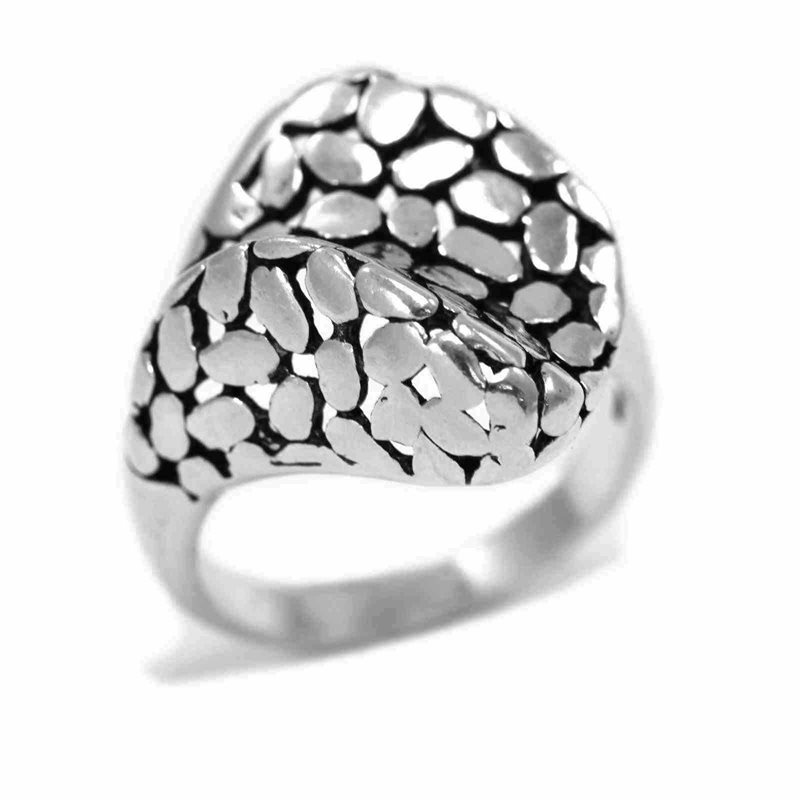Silver  925 Textured Ring 