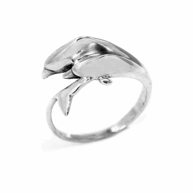 Silver  925 Ring  Dolphins