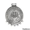 Casting Oval Traditional Antique Pendant 72x55mm