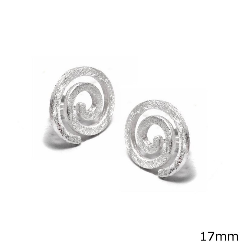 Silver 925 Spiral Ring 17mm
