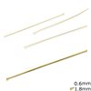 Silver 925 Head Pin 0.6mm with Head 1.8mm