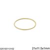 Stainless Steel Oval Ring 16-26mm