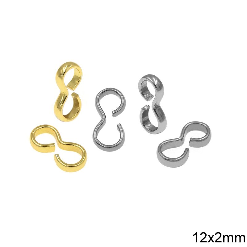 Stainless Steel '8' Hook 12x2mm