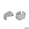 Silver 925 Clip-on Earring Component Post 5mm 