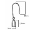 Silver 925 Earring Hook 13mm Thickness 1mm