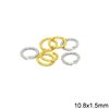 Brass Tiwsted Jump Ring 10.8x1.5mm