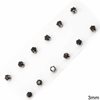 Stainless Steel Solitaire Round Earrings 3mm