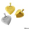 Stainless Steel Pendant Heart Openable 29mm
