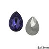 Pearshape Rhinestone 18x13mm