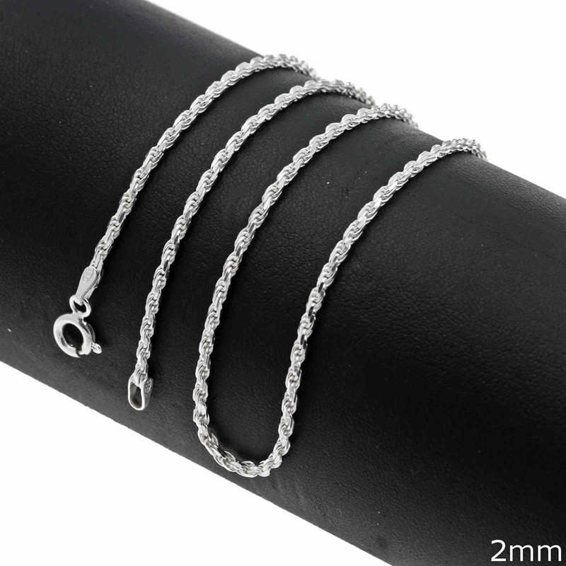 Silver 925  French Rope Chain 2mm