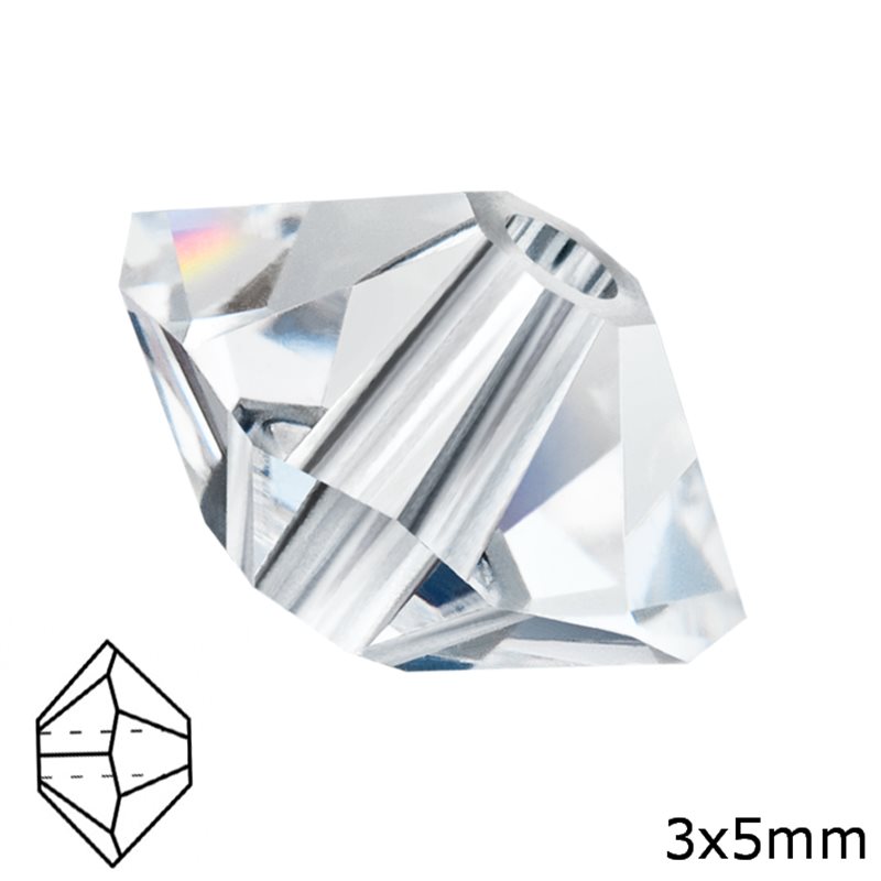 Χάνδρα Spacer Crystal Coatings 3x5mm
