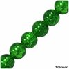 Glass Crackle Bead 10mm, 80cm