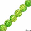 Glass Crackle Bead 10mm, 80cm