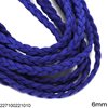 Suede Flat Cord Braided 6mm