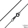 Silver 925 Oval Flat Link Chain Diamond Cut 1.2mm