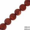 Apple Coral Beads 10mm Hole 2mm