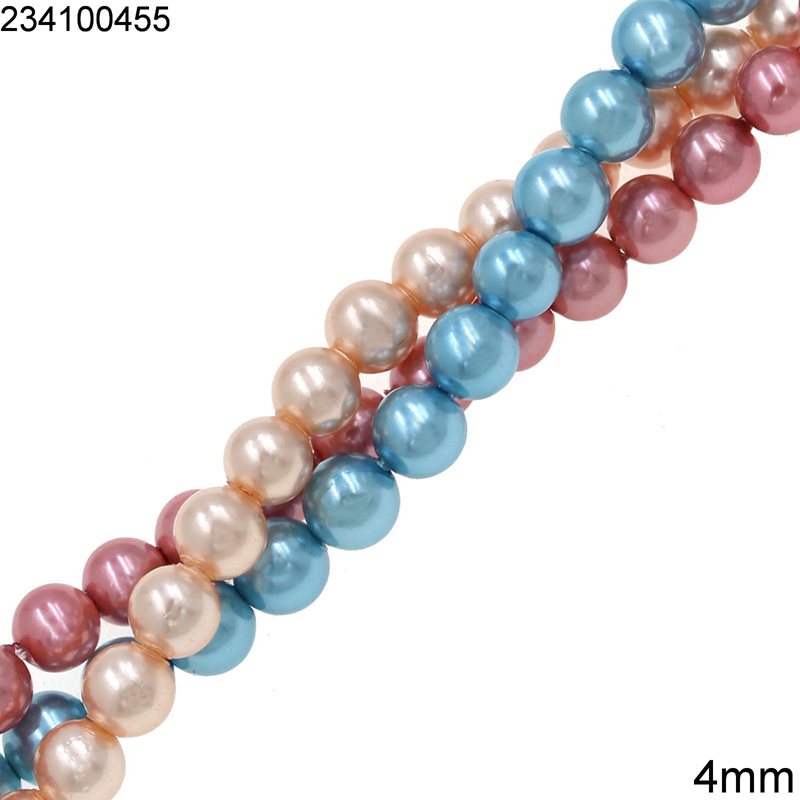 MOP Shell Round Beads 4mm