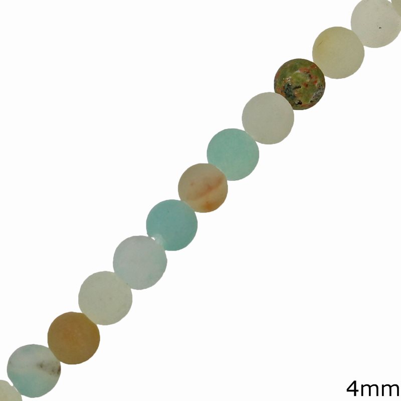 Amazonite Matte Beads 4mm