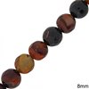 Jade Faceted Round Beads 8mm