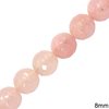 Jade Faceted Round Beads 8mm