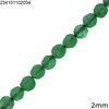 Jade Faceted Round Beads  2mm