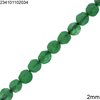 Jade Faceted Round Beads  2mm