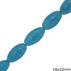 Amazonite Oval Rice Beads 18x22mm