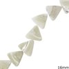 Mop-shell Triangle Beads 16mm