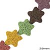 Lava Starfish Beads 25mm
