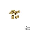 Brass Coil 7mm with 3mm hole