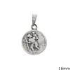 Silver 925 Pendant Aghios Christophoros 12-16mm