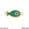 Casting Spaser Fish with Enamel 28x11mm
