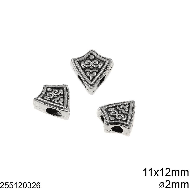 Θυρεός Χυτός 11x12mm, Επάργυρο πατίνα NF