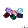 Octagon Rhinestone 13x18mm