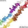 Crystal Droppers Beads 20-40x7mm