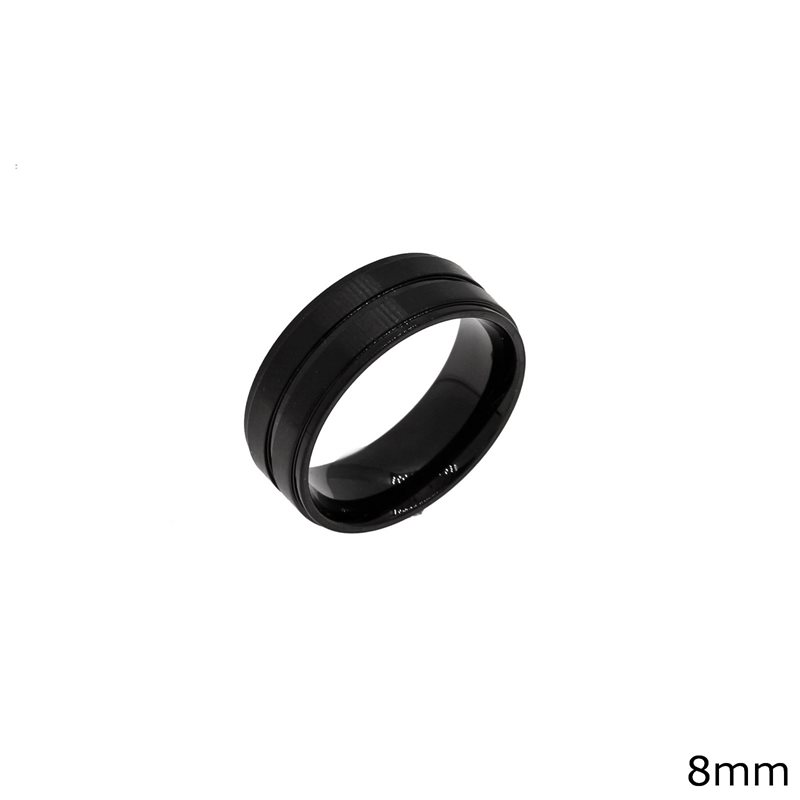 Stainless Steel Ring 8mm 