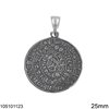 Silver 925 Pendant  Disk of Phaistos 25mm