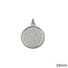 Silver 925 Pendant Disk of Phaistos 16mm