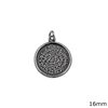 Silver 925 Pendant Disk of Phaistos 16mm