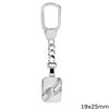 Silver 925 Finished Keychain 15,63gr 19x25mm